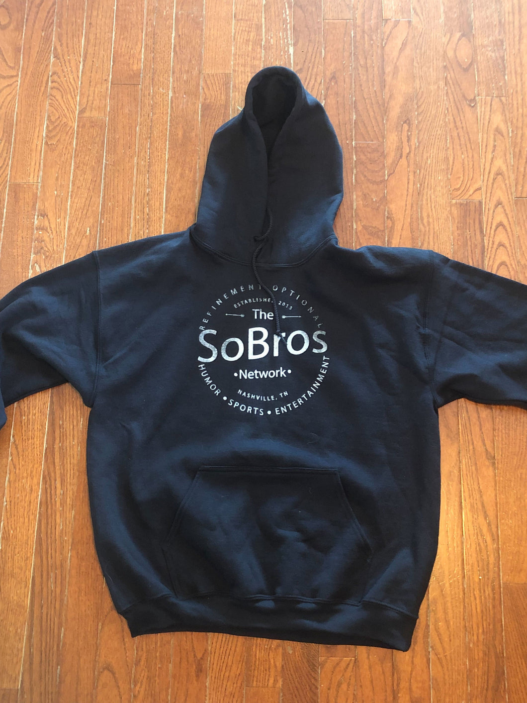 Black SoBros Network Logo Hoodie (Size: Large)
